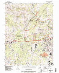 Gainesville Virginia Historical topographic map, 1:24000 scale, 7.5 X 7.5 Minute, Year 1983