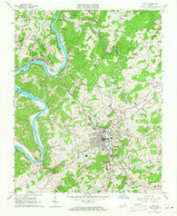 Galax Virginia Historical topographic map, 1:24000 scale, 7.5 X 7.5 Minute, Year 1965