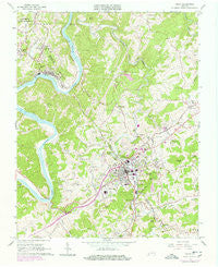 Galax Virginia Historical topographic map, 1:24000 scale, 7.5 X 7.5 Minute, Year 1965