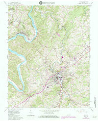 Galax Virginia Historical topographic map, 1:24000 scale, 7.5 X 7.5 Minute, Year 1965
