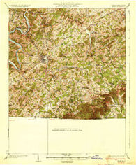 Galax Virginia Historical topographic map, 1:62500 scale, 15 X 15 Minute, Year 1933