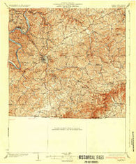 Galax Virginia Historical topographic map, 1:62500 scale, 15 X 15 Minute, Year 1933