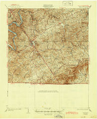 Galax Virginia Historical topographic map, 1:62500 scale, 15 X 15 Minute, Year 1933