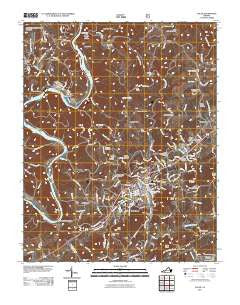 Galax Virginia Historical topographic map, 1:24000 scale, 7.5 X 7.5 Minute, Year 2011