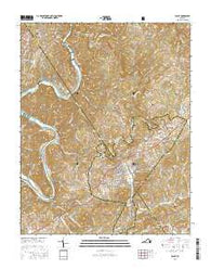 Galax Virginia Current topographic map, 1:24000 scale, 7.5 X 7.5 Minute, Year 2016
