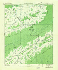 Garden Mountain Virginia Historical topographic map, 1:24000 scale, 7.5 X 7.5 Minute, Year 1935