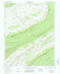 Garden Mountain Virginia Historical topographic map, 1:24000 scale, 7.5 X 7.5 Minute, Year 1958