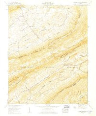 Garden Mountain Virginia Historical topographic map, 1:24000 scale, 7.5 X 7.5 Minute, Year 1958