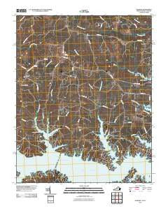 Gasburg Virginia Historical topographic map, 1:24000 scale, 7.5 X 7.5 Minute, Year 2010