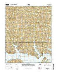 Gasburg Virginia Current topographic map, 1:24000 scale, 7.5 X 7.5 Minute, Year 2016