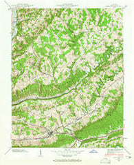Gate City Virginia Historical topographic map, 1:24000 scale, 7.5 X 7.5 Minute, Year 1938