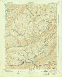 Gate City Virginia Historical topographic map, 1:24000 scale, 7.5 X 7.5 Minute, Year 1939