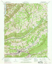 Gate City Virginia Historical topographic map, 1:24000 scale, 7.5 X 7.5 Minute, Year 1938