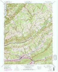 Gate City Virginia Historical topographic map, 1:24000 scale, 7.5 X 7.5 Minute, Year 1938