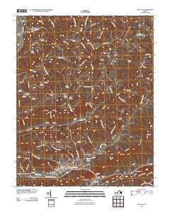 Gate City Virginia Historical topographic map, 1:24000 scale, 7.5 X 7.5 Minute, Year 2010
