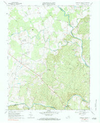 Germanna Bridge Virginia Historical topographic map, 1:24000 scale, 7.5 X 7.5 Minute, Year 1968