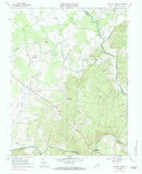 Germanna Bridge Virginia Historical topographic map, 1:24000 scale, 7.5 X 7.5 Minute, Year 1968