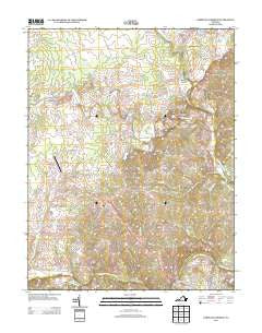 Germanna Bridge Virginia Historical topographic map, 1:24000 scale, 7.5 X 7.5 Minute, Year 2013