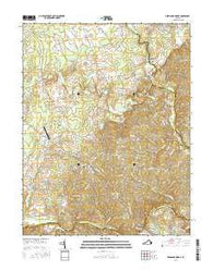 Germanna Bridge Virginia Current topographic map, 1:24000 scale, 7.5 X 7.5 Minute, Year 2016