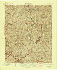 Gilbert West Virginia Historical topographic map, 1:62500 scale, 15 X 15 Minute, Year 1927