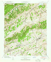 Glade Spring Virginia Historical topographic map, 1:24000 scale, 7.5 X 7.5 Minute, Year 1938