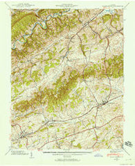 Glade Spring Virginia Historical topographic map, 1:24000 scale, 7.5 X 7.5 Minute, Year 1938