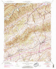 Glade Spring Virginia Historical topographic map, 1:24000 scale, 7.5 X 7.5 Minute, Year 1938