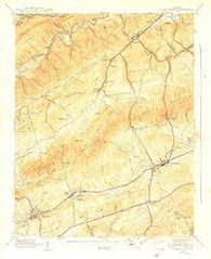 Glade Spring Virginia Historical topographic map, 1:24000 scale, 7.5 X 7.5 Minute, Year 1939