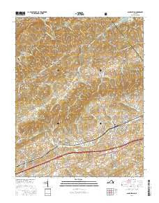 Glade Spring Virginia Current topographic map, 1:24000 scale, 7.5 X 7.5 Minute, Year 2016