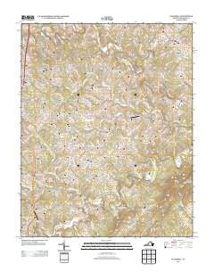 Gladehill Virginia Historical topographic map, 1:24000 scale, 7.5 X 7.5 Minute, Year 2013