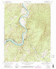 Gladstone Virginia Historical topographic map, 1:24000 scale, 7.5 X 7.5 Minute, Year 1969