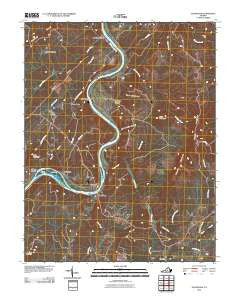 Gladstone Virginia Historical topographic map, 1:24000 scale, 7.5 X 7.5 Minute, Year 2010