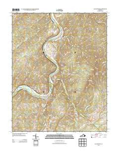 Gladstone Virginia Historical topographic map, 1:24000 scale, 7.5 X 7.5 Minute, Year 2013