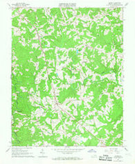 Gladys Virginia Historical topographic map, 1:24000 scale, 7.5 X 7.5 Minute, Year 1966