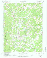 Gladys Virginia Historical topographic map, 1:24000 scale, 7.5 X 7.5 Minute, Year 1966