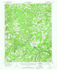 Gladys Virginia Historical topographic map, 1:62500 scale, 15 X 15 Minute, Year 1956
