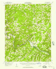 Gladys Virginia Historical topographic map, 1:62500 scale, 15 X 15 Minute, Year 1956