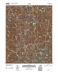 Gladys Virginia Historical topographic map, 1:24000 scale, 7.5 X 7.5 Minute, Year 2010