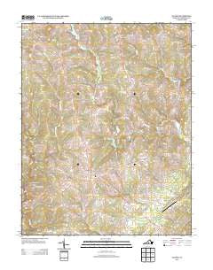 Gladys Virginia Historical topographic map, 1:24000 scale, 7.5 X 7.5 Minute, Year 2013