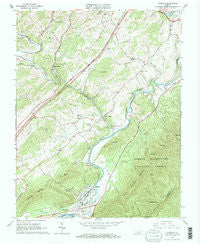 Glasgow Virginia Historical topographic map, 1:24000 scale, 7.5 X 7.5 Minute, Year 1965