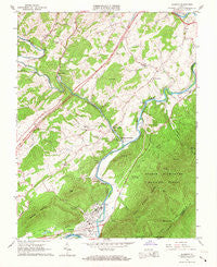 Glasgow Virginia Historical topographic map, 1:24000 scale, 7.5 X 7.5 Minute, Year 1965