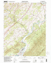 Glasgow Virginia Historical topographic map, 1:24000 scale, 7.5 X 7.5 Minute, Year 1999