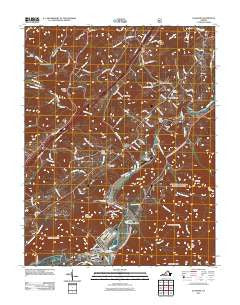 Glasgow Virginia Historical topographic map, 1:24000 scale, 7.5 X 7.5 Minute, Year 2011