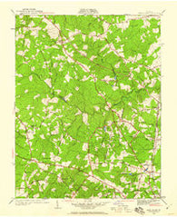 Glen Allen Virginia Historical topographic map, 1:24000 scale, 7.5 X 7.5 Minute, Year 1936