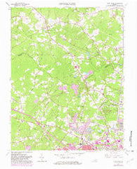 Glen Allen Virginia Historical topographic map, 1:24000 scale, 7.5 X 7.5 Minute, Year 1963