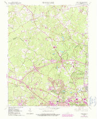Glen Allen Virginia Historical topographic map, 1:24000 scale, 7.5 X 7.5 Minute, Year 1963