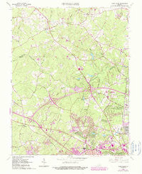 Glen Allen Virginia Historical topographic map, 1:24000 scale, 7.5 X 7.5 Minute, Year 1963
