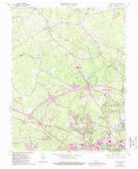 Glen Allen Virginia Historical topographic map, 1:24000 scale, 7.5 X 7.5 Minute, Year 1963