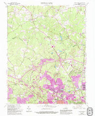 Glen Allen Virginia Historical topographic map, 1:24000 scale, 7.5 X 7.5 Minute, Year 1963