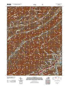 Glenvar Virginia Historical topographic map, 1:24000 scale, 7.5 X 7.5 Minute, Year 2011